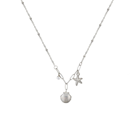 Shell Pearl Necklace