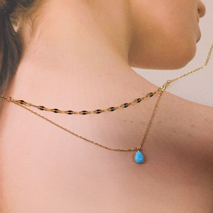 Blue Tears Double Necklace