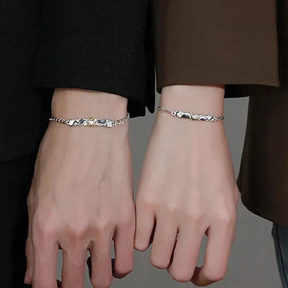 Silver Couple's Bracelet