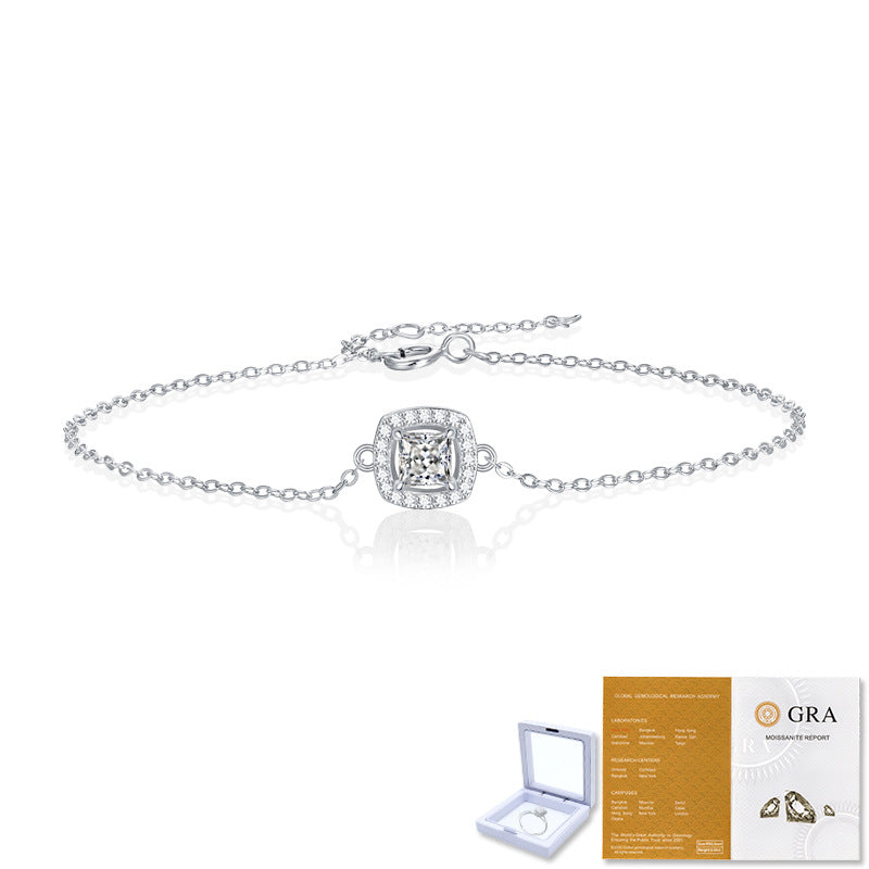 Moissanite Princess Bracelet