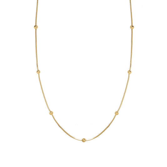 Delicate Pearl Chain Necklace