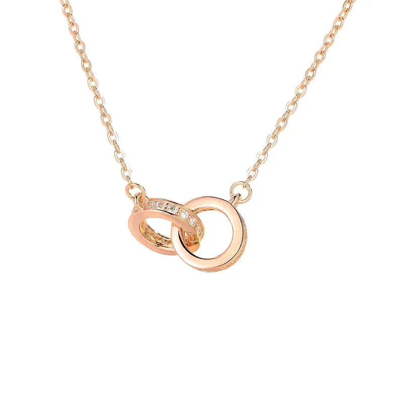 Double ring necklace