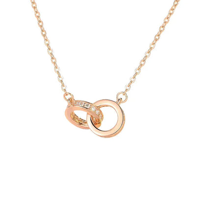 Double ring necklace