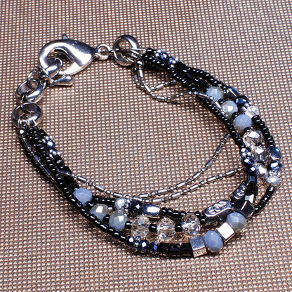 Crystal Glitter Glass Bracelet