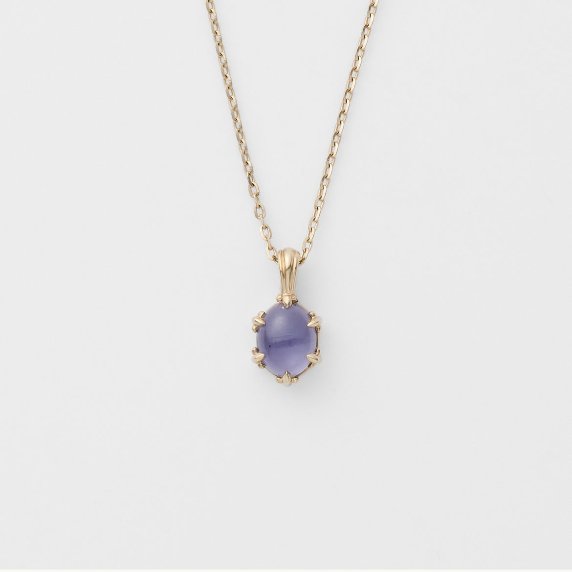 Delicate Lavender Retro Necklace