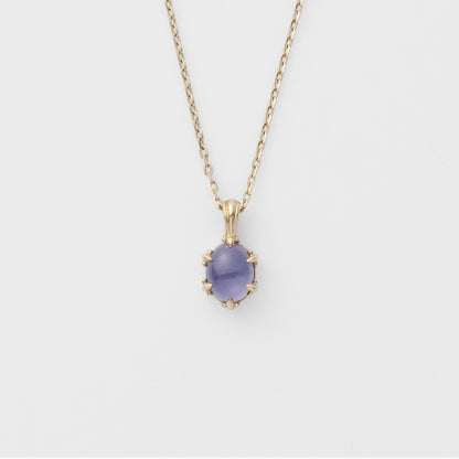 Delicate Lavender Retro Necklace