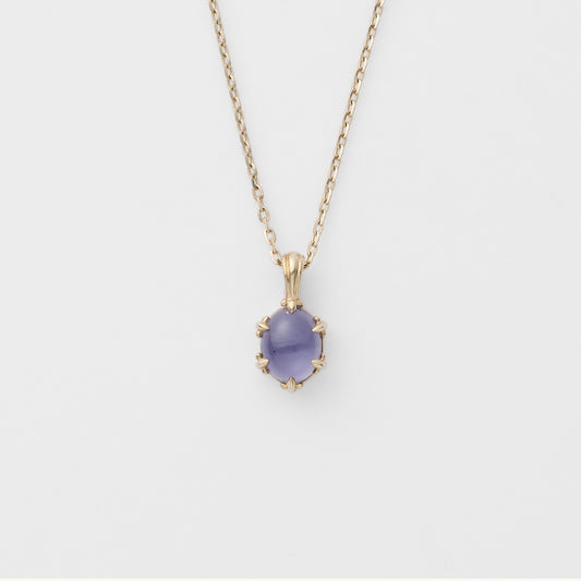 Delicate Lavender Retro Necklace