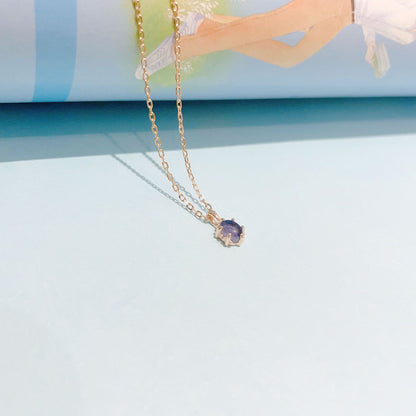 Delicate Lavender Retro Necklace