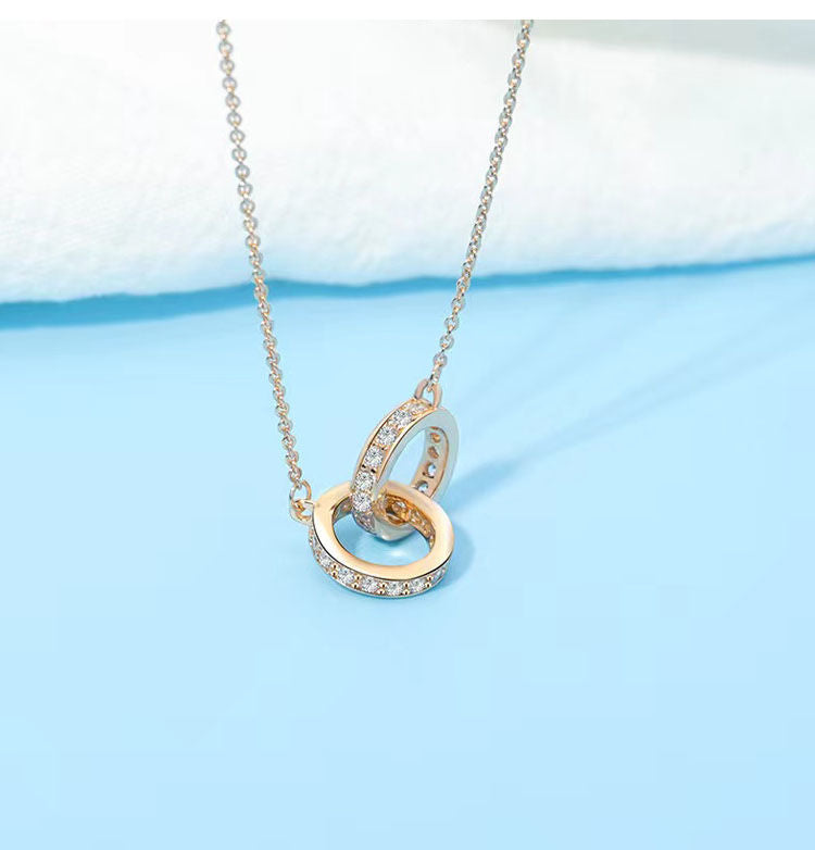 Double ring necklace