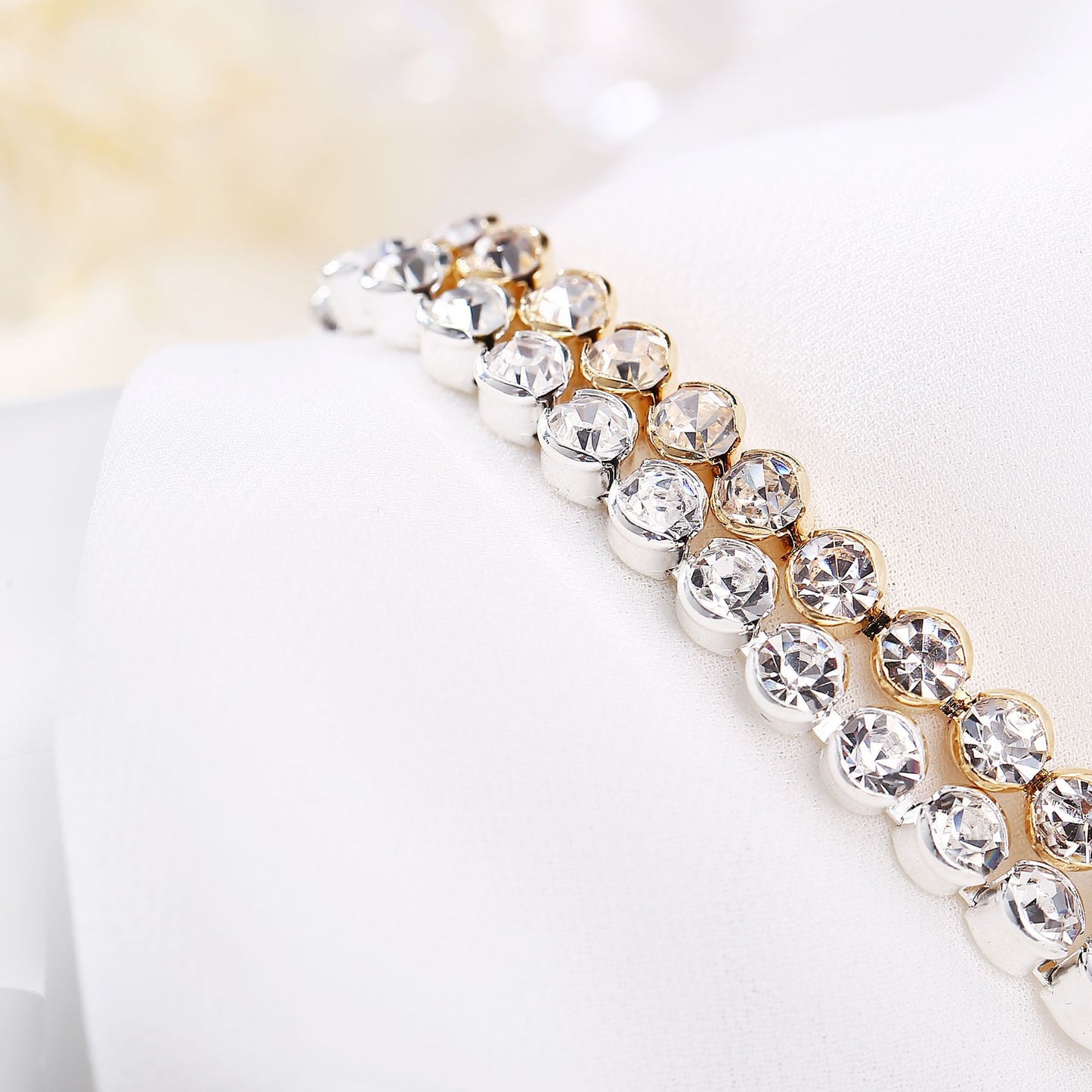 Diamond Roman-Inspired Bracelet