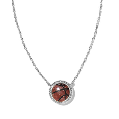 Basketball Gold Short Pendant Necklace