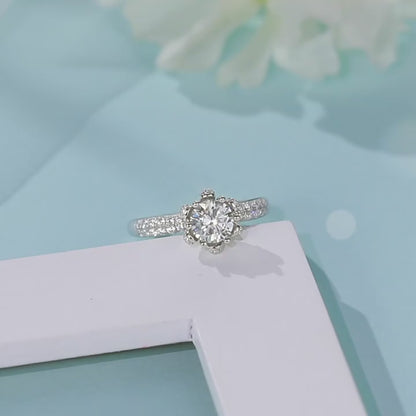 Moissanite Engagement Ring