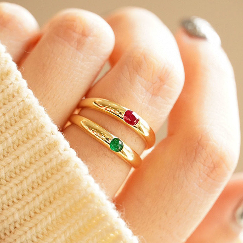 Beautiful Time Gemstone Ring