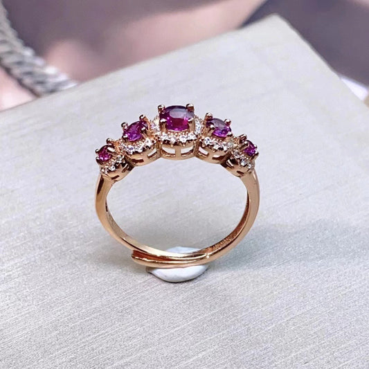 Mystical Purple Garnet Ring