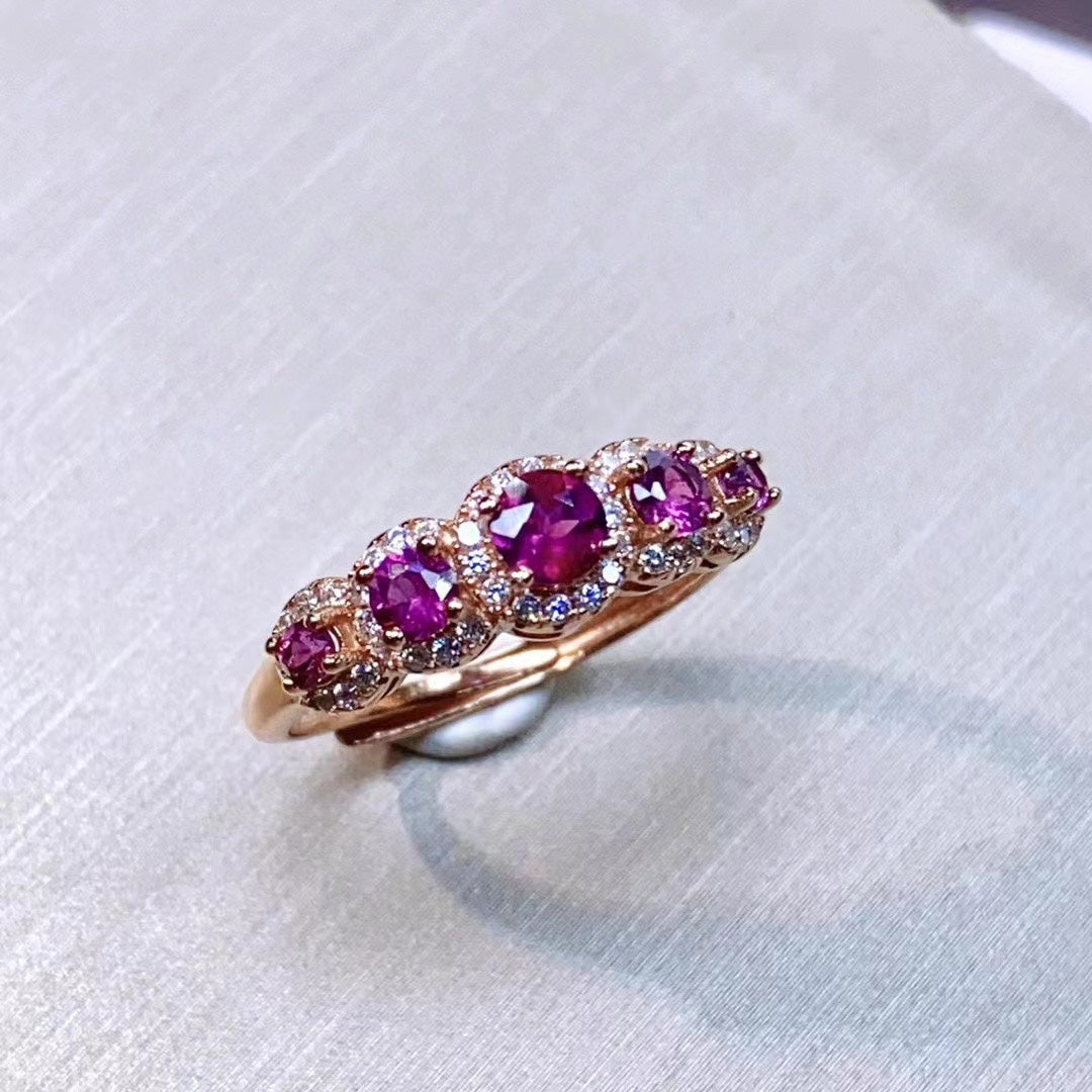 Mystical Purple Garnet Ring