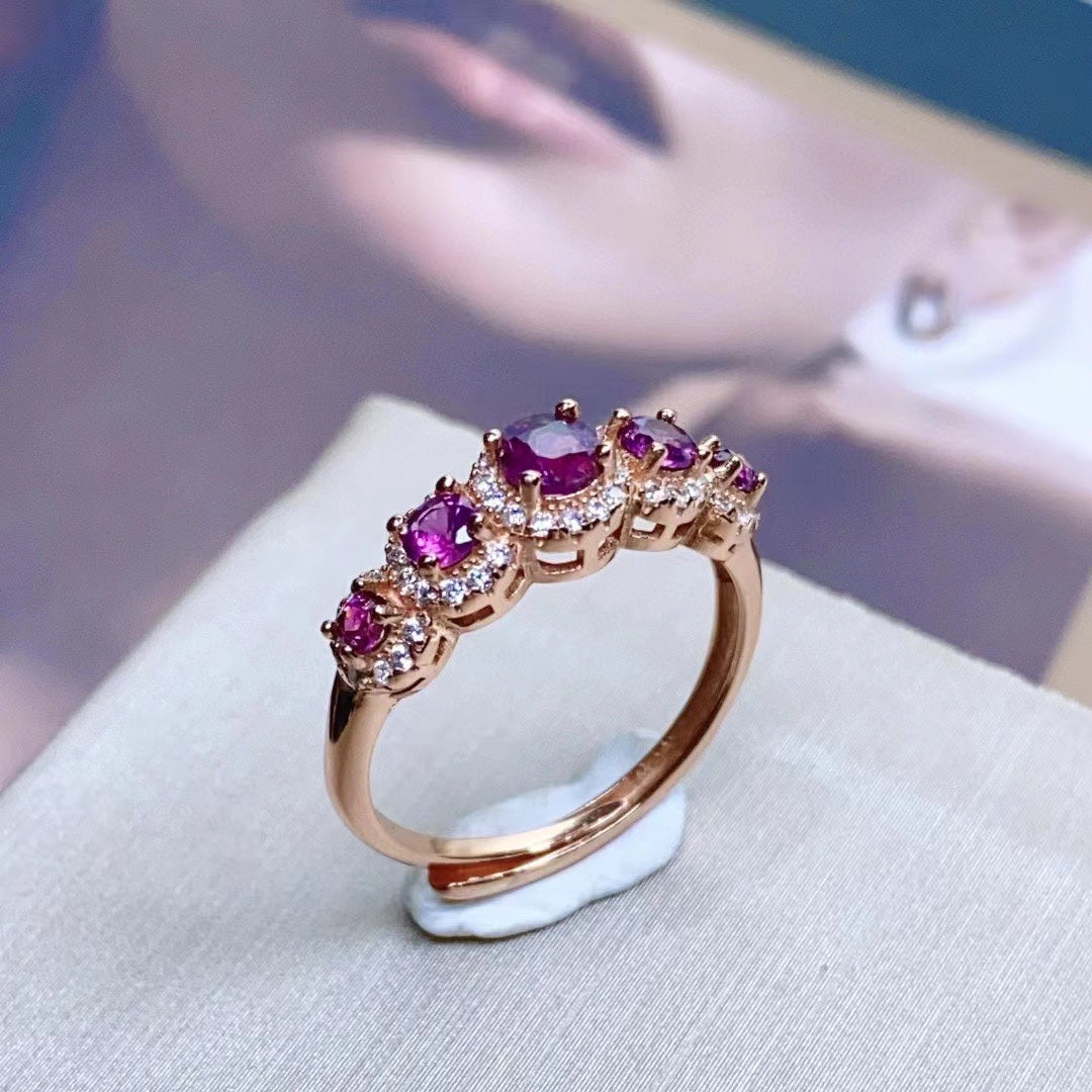 Mystical Purple Garnet Ring